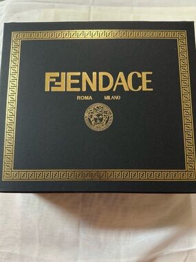 Fendace Fendi x Versace Collab 💯% Authentic Magnetic storage gift hard-box